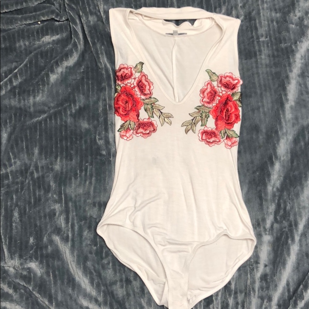 White Charlotte Russe bodysuit